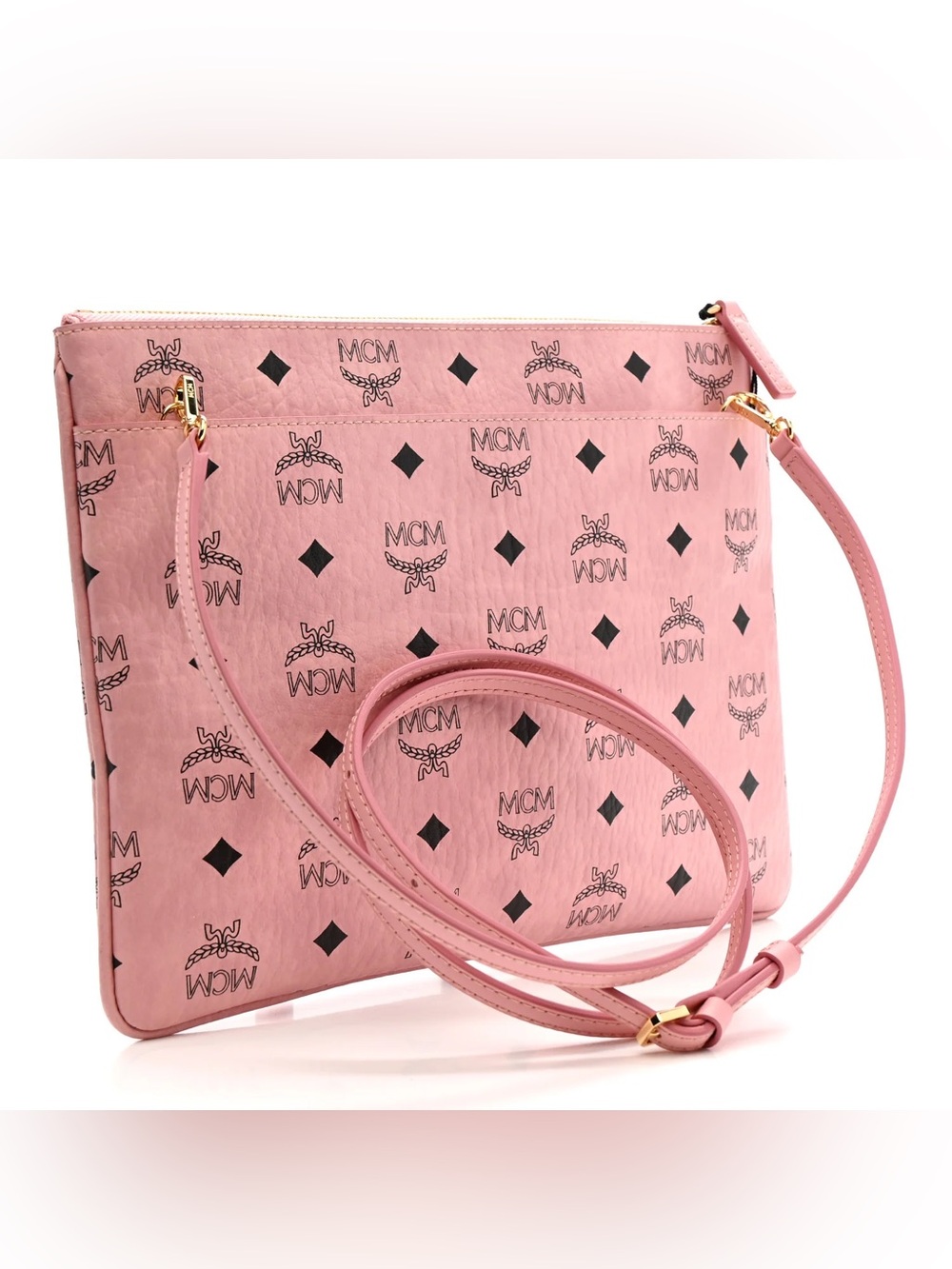 MCM
Visetos Medium Crossbody Pouch Soft Pink